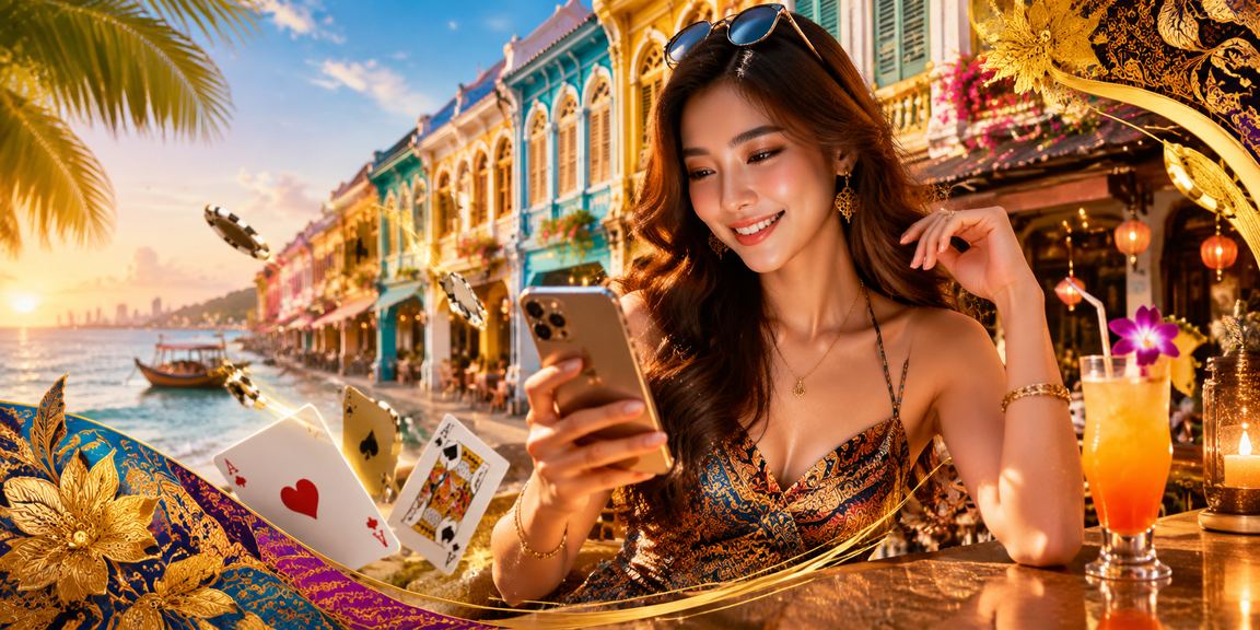 Permainan poker dengan elemen batik Malaysia di Pulau Pinang